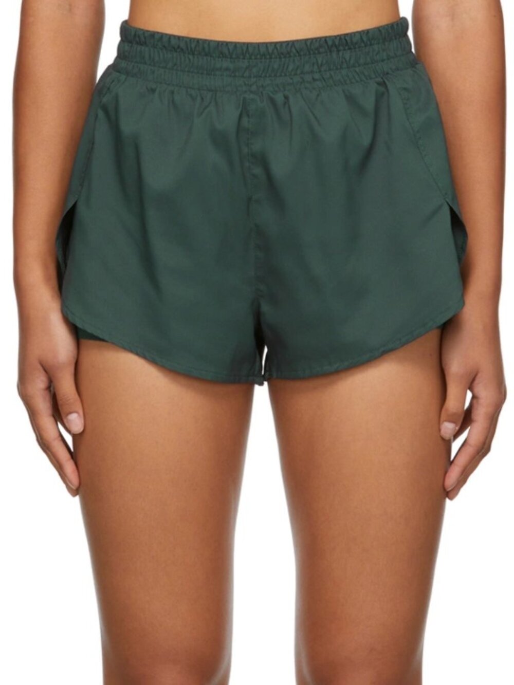 Girlfriend Collective Trail Shorts – Dark Green Olivine – Built-In Liner